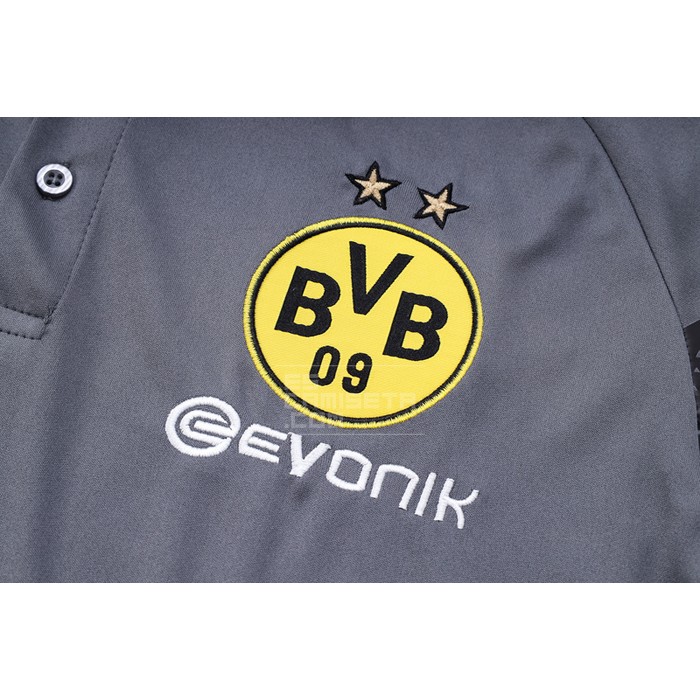 Camiseta Polo del Borussia Dortmund 23-24 Gris - Haga un click en la imagen para cerrar